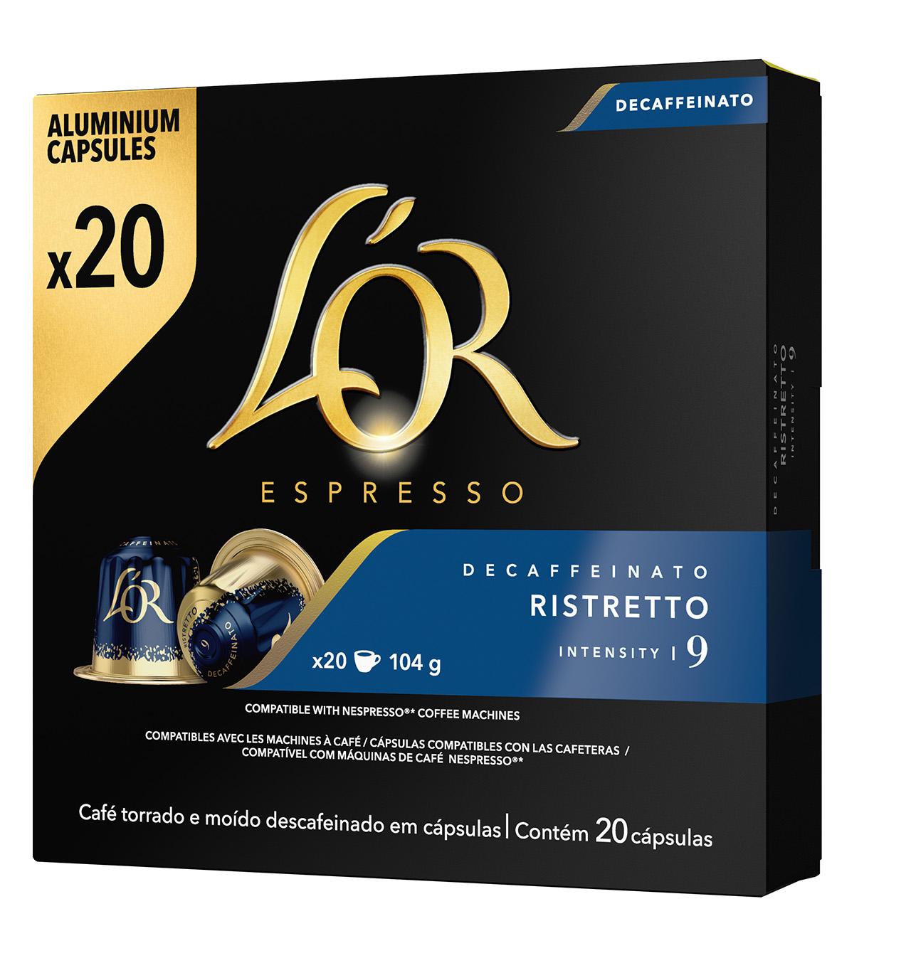 Comprar C Psulas Caf L Or Ristretto Descafeinado Nespresso Unidades