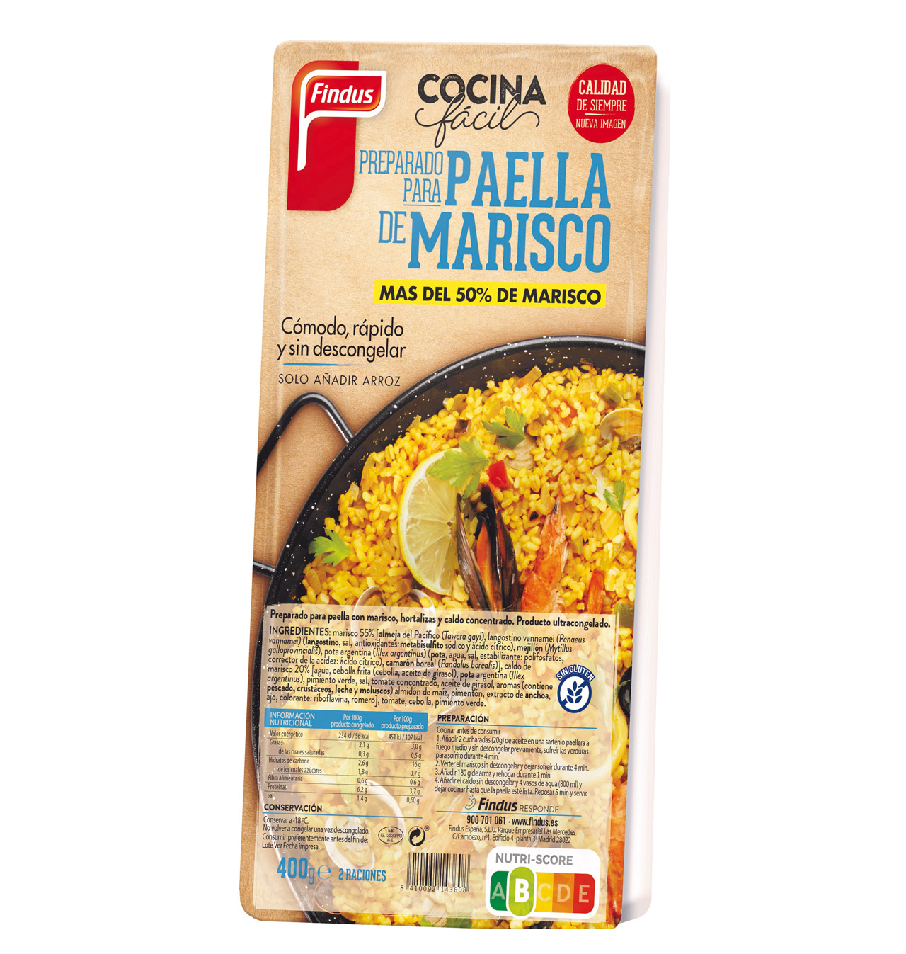 Comprar Preparat Findus Paella Marisc G Plats Preparats Congelats