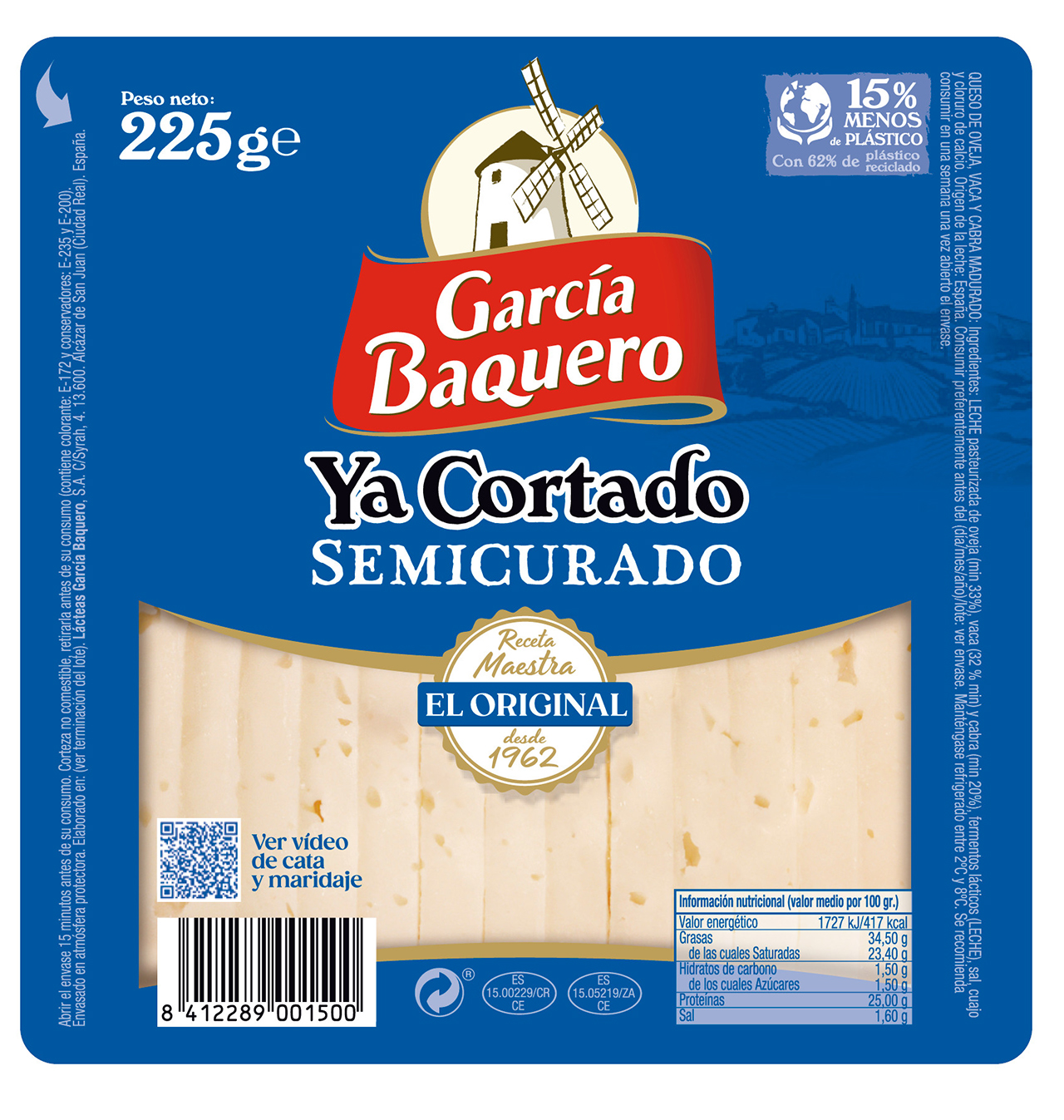 Comprar Queso Garc A Baquero Semi Ya Cortado G Quesos En Condisline