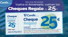 Para nuestro Aniversario regalamos Cheques de 25 euros