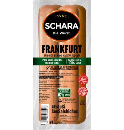 SALCHICHAS SCHARA FRANKFURT 4UNIDADES 275 G
