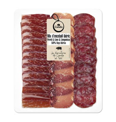 MIX IBÈRIC CONDIS PERNIL LLONGANISSA LLOM 120 G