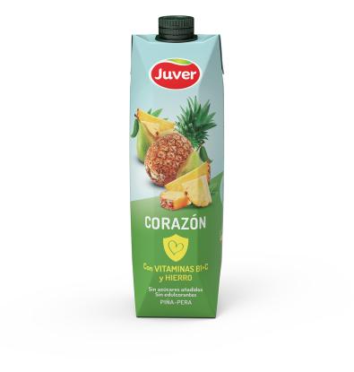 BEBIDA JUVER CORAZON PIÑA Y PERA 1 L