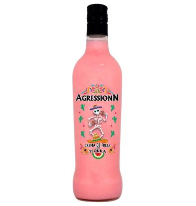 LICOR CREMA AGRESSIONN FRESA TEQUILA 70 CL