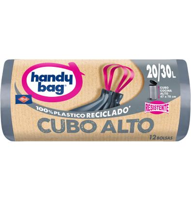 BOLSA BASURA HANDY BAG CUBO ALTO 20/30L 12 UNIDADES