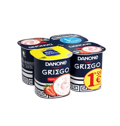YOGUR DANONE GRIEGO FRESA 4 UNIDADES