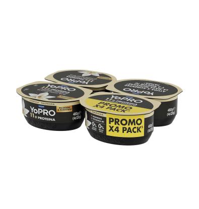 YOPRO DANONE VAINILLA 120G 4 UNITATS