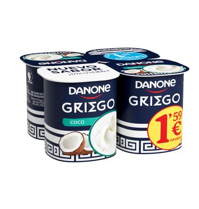 YOGUR DANONE GRIEGO COCO 4 UNIDADES
