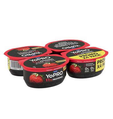 YOGUR YOPRO FRESA 4 UNIDADES