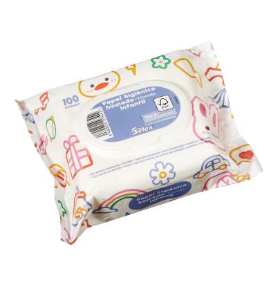 HIGIENICO HÚMEDO SELEX INFANTIL TAPA 100 UNIDADES