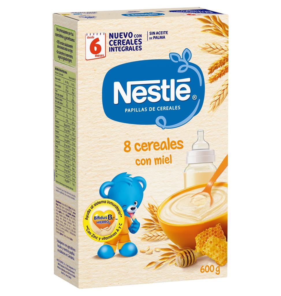 Nestlé Papillas de Cereales para Bebés, 600g : : Alimentación y  bebidas