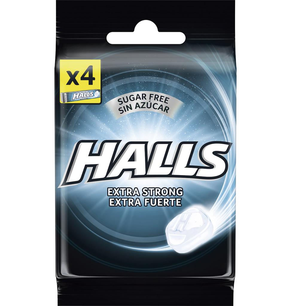 Comprar CARAMELOS HALLS COOL EXTRAFUERTE SIN AZÚCAR 4 PAQUETES | Caramelos  y golosinas en Condisline