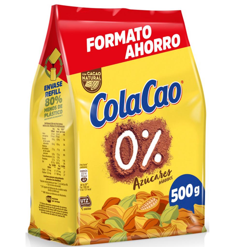 Comprar CACAO COLACAO POLVO 0% BOLSA 500 G  CACAO COLACAO POLVO 0% BOLSA  500 G en Condisline
