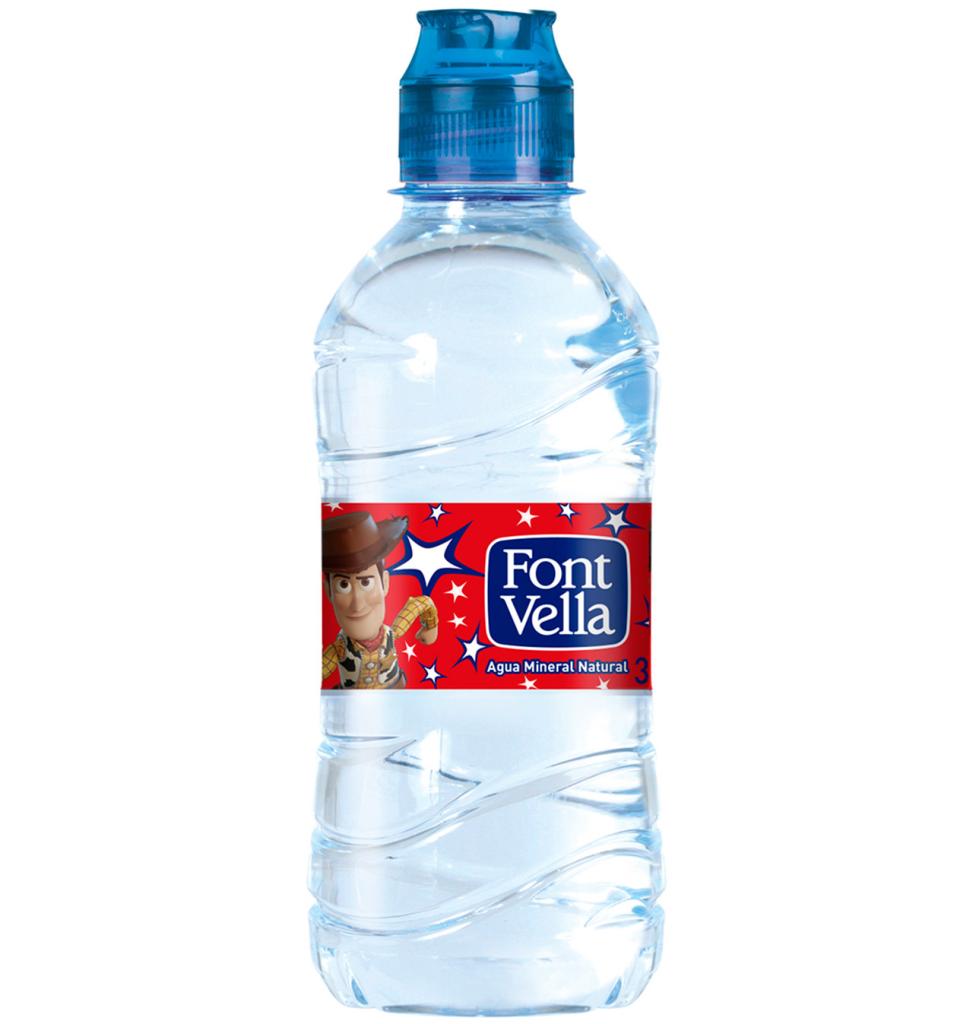 Kids agua mineral natural botella 33 cl (Personajes surtidos según