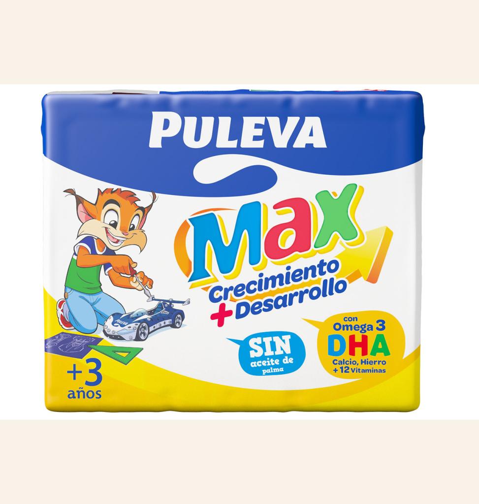 Puleva MAX Leche de Crecimiento y Desarrollo, 6 x 1L