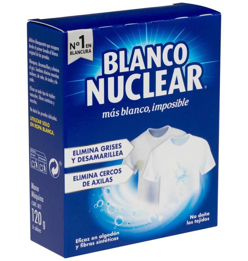 Comprar BLANQUEADOR BLANCO NUCLEAR MANO 6 UNIDADES | Lavado de la ropa y  planchado en Condisline