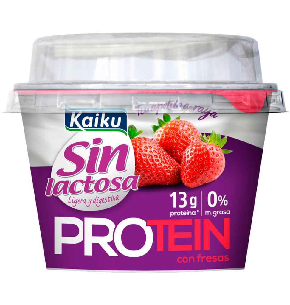 Yogur griego con fresa Kaiku