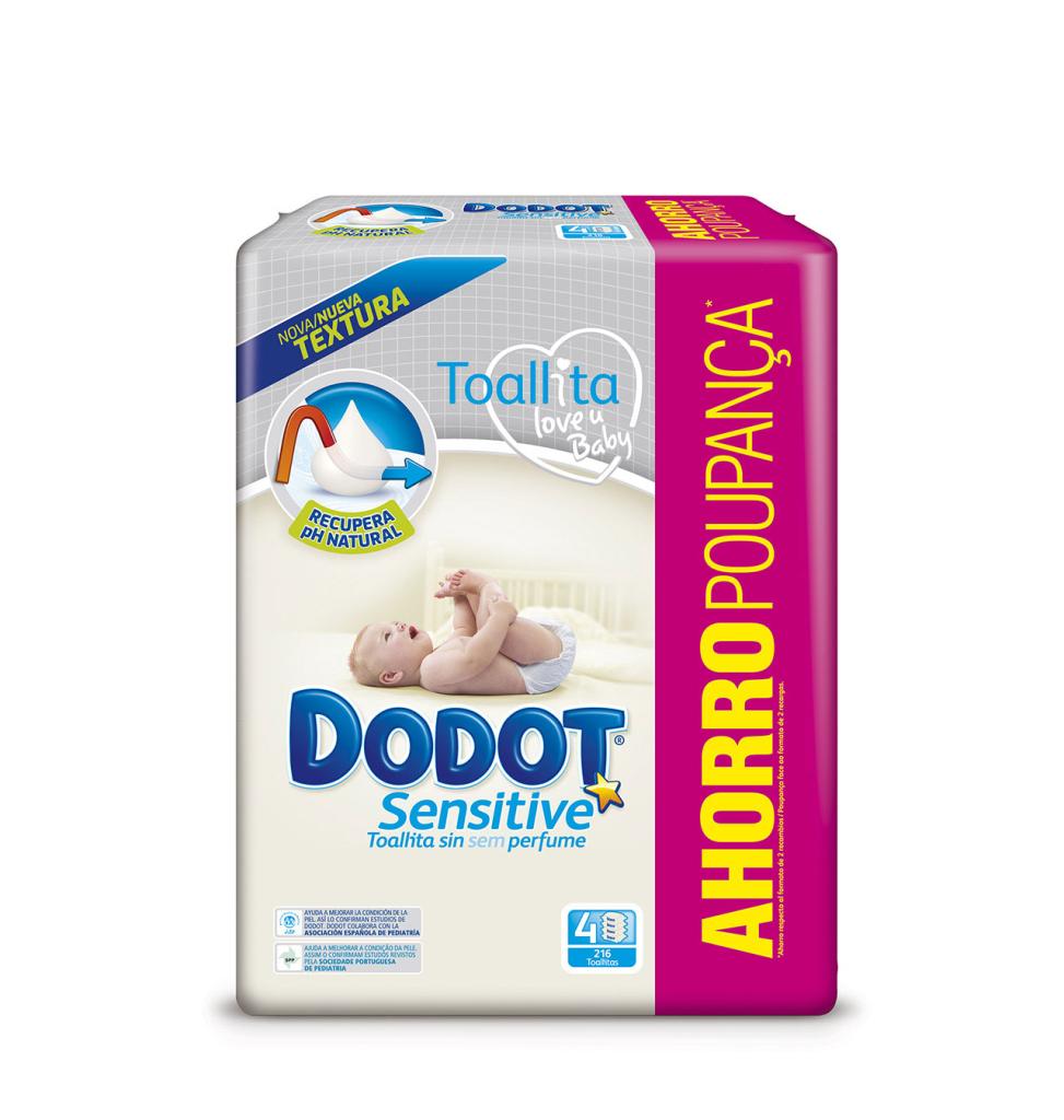 Dodot - Pack Toallitas Sensitive 486, Toallitas