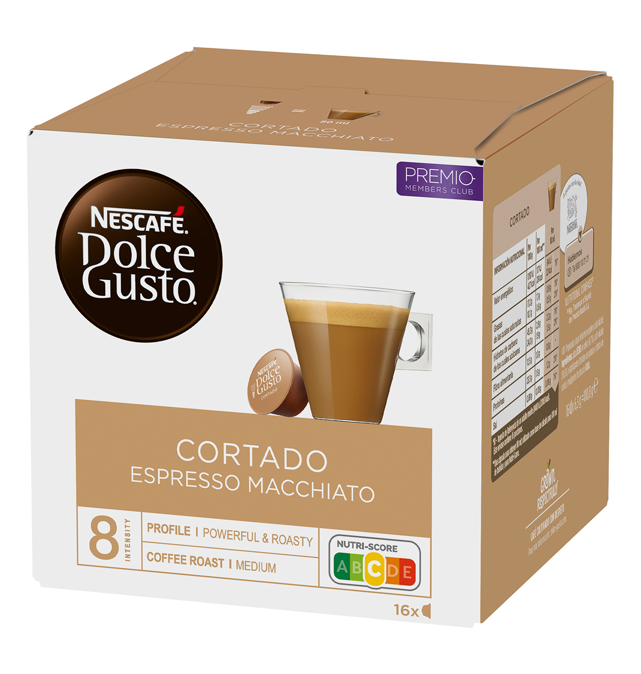 Comprar CÁPSULAS CAFÉ NESCAFÉ DOLCE GUSTO CORTADO 16 UNIDADES