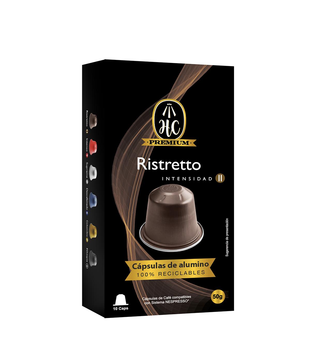 Comprar CÁPSULAS HC NESPRESSO CAFÉ RISTRETTO 10 UNIDADES