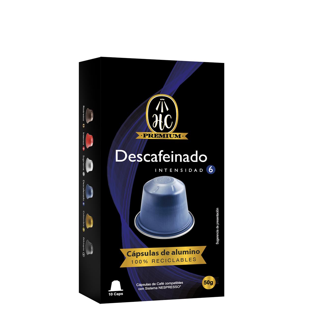 Comprar CÁPSULAS HC NESPRESSO DESCAFEINADO 10 UNIDADES