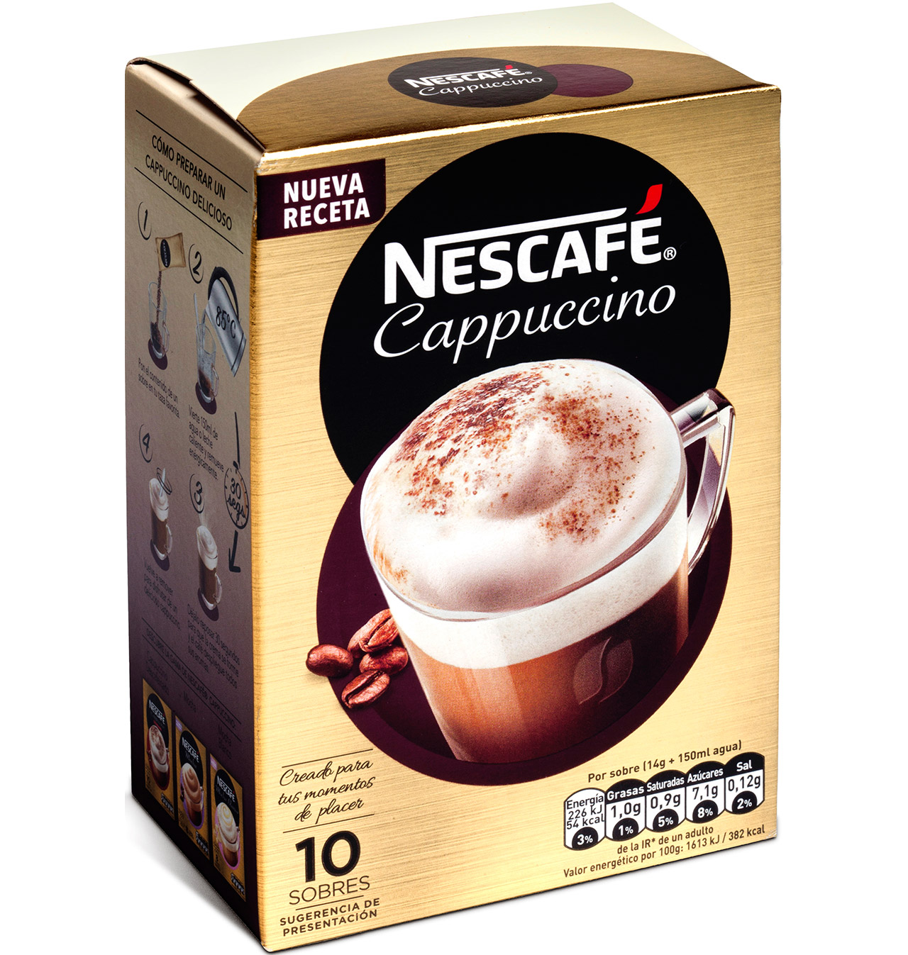 Comprar CafÉ Soluble NescafÉ Cappuccino 10 Sobres CafÉ Soluble NescafÉ Cappuccino 10 Sobres En 0208