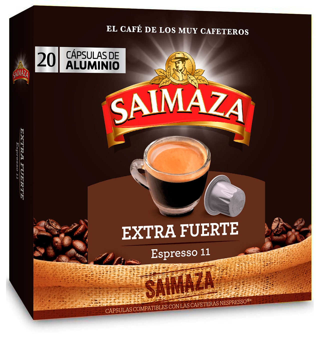 Comprar CÀPSULES CAFÈ SAIMAZA EXTRA FORT NESPRESO 20