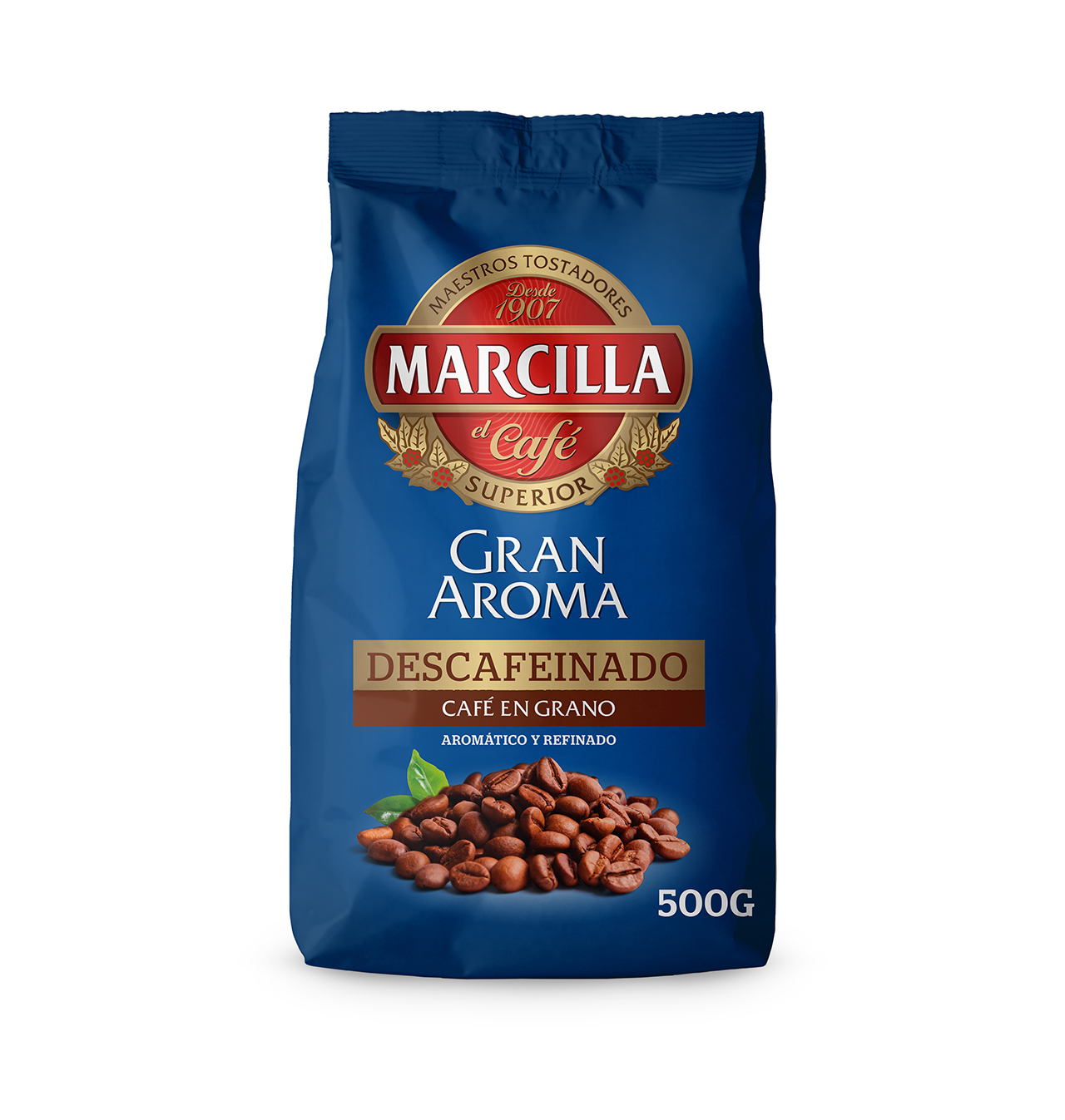 Comprar CAFE MARCILLA GRANO DESCAFEINADO 500 G Café