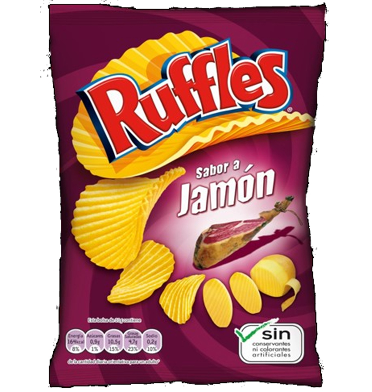 Comprar Patatas Ruffles JamÓn Onduladas 150g Patatas Fritas Y Snacks En Condisline