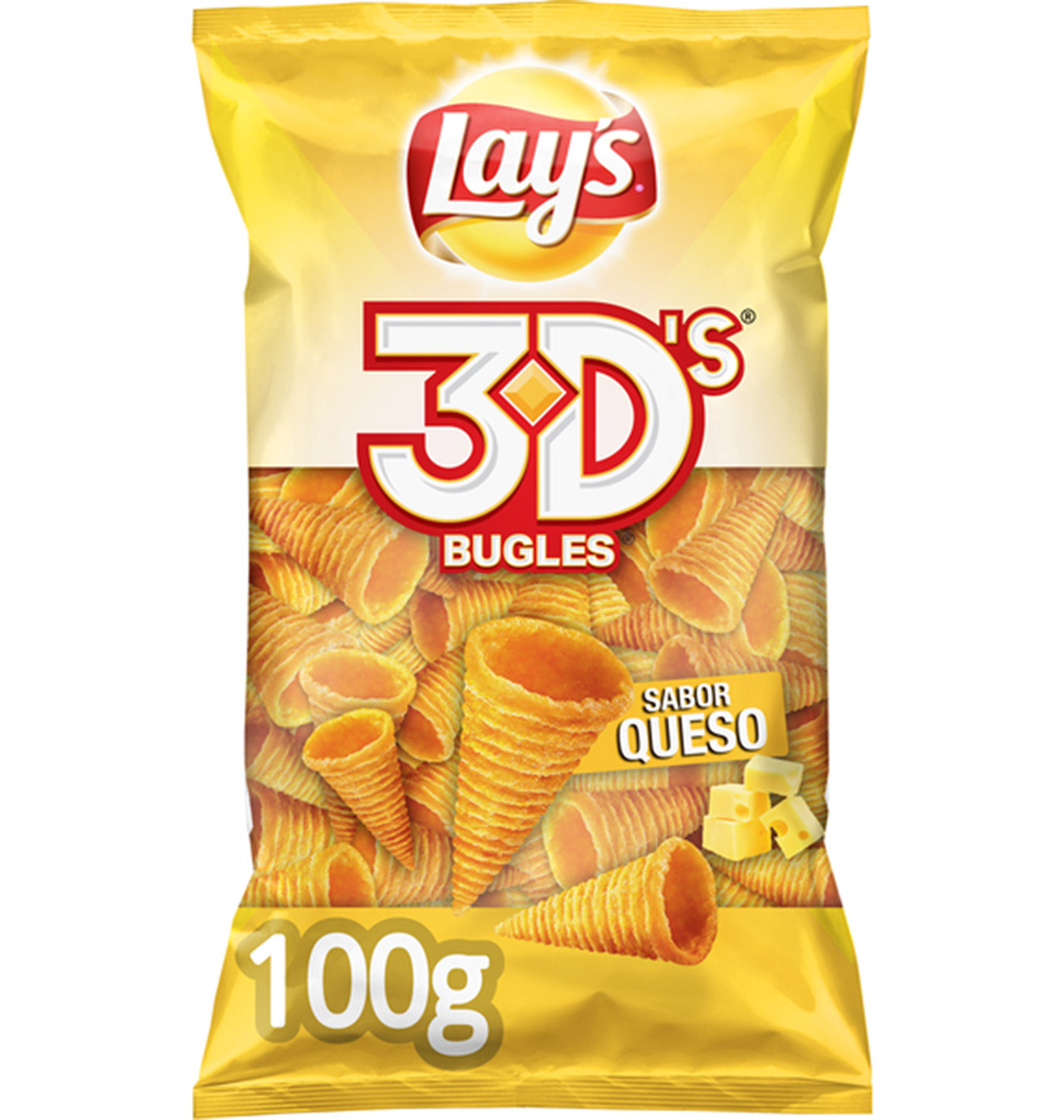 Comprar BUGLES 3D LAY'S QUESO 100 G Patatas fritas y snacks en Condisline