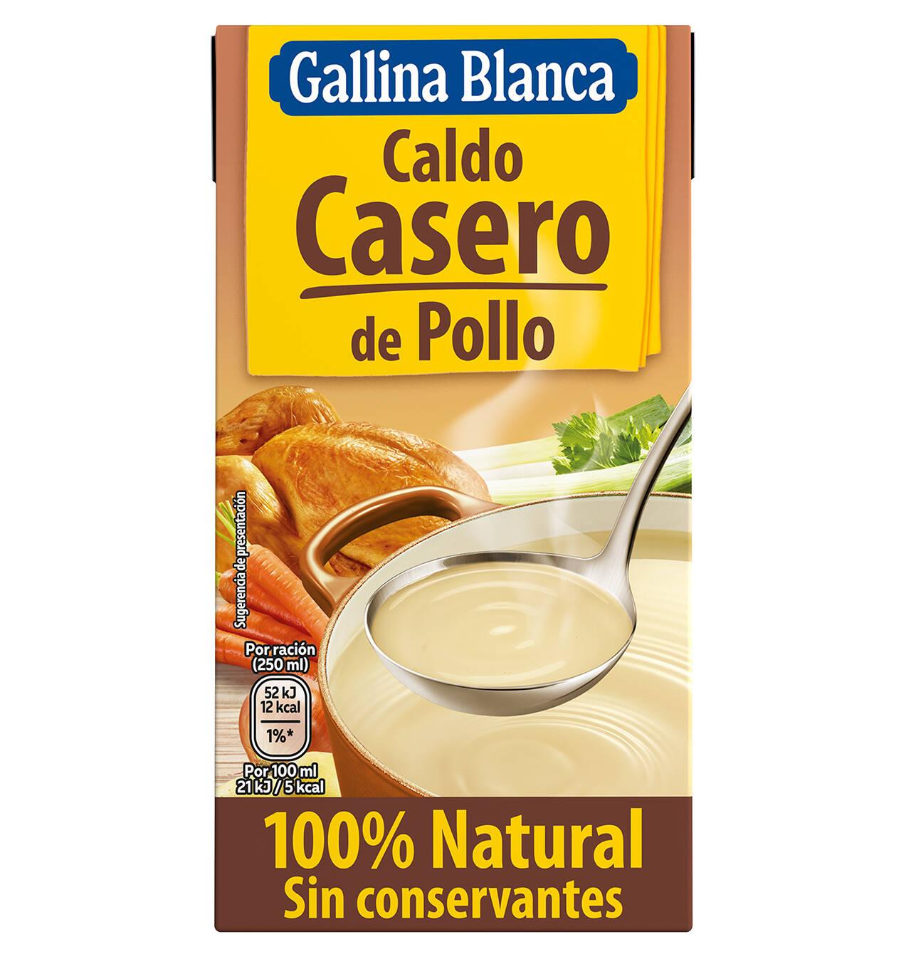 Comprar CALDO GALLINA BLANCA CASERO POLLO 0.5 L Caldos, cremas y purés en Condisline
