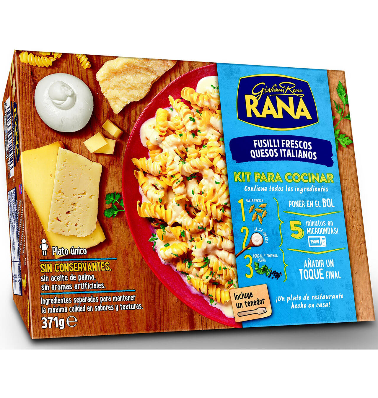 Comprar KIT FUSILLI RANA QUESOS ITALIANOS 371 G KIT FUSILLI RANA