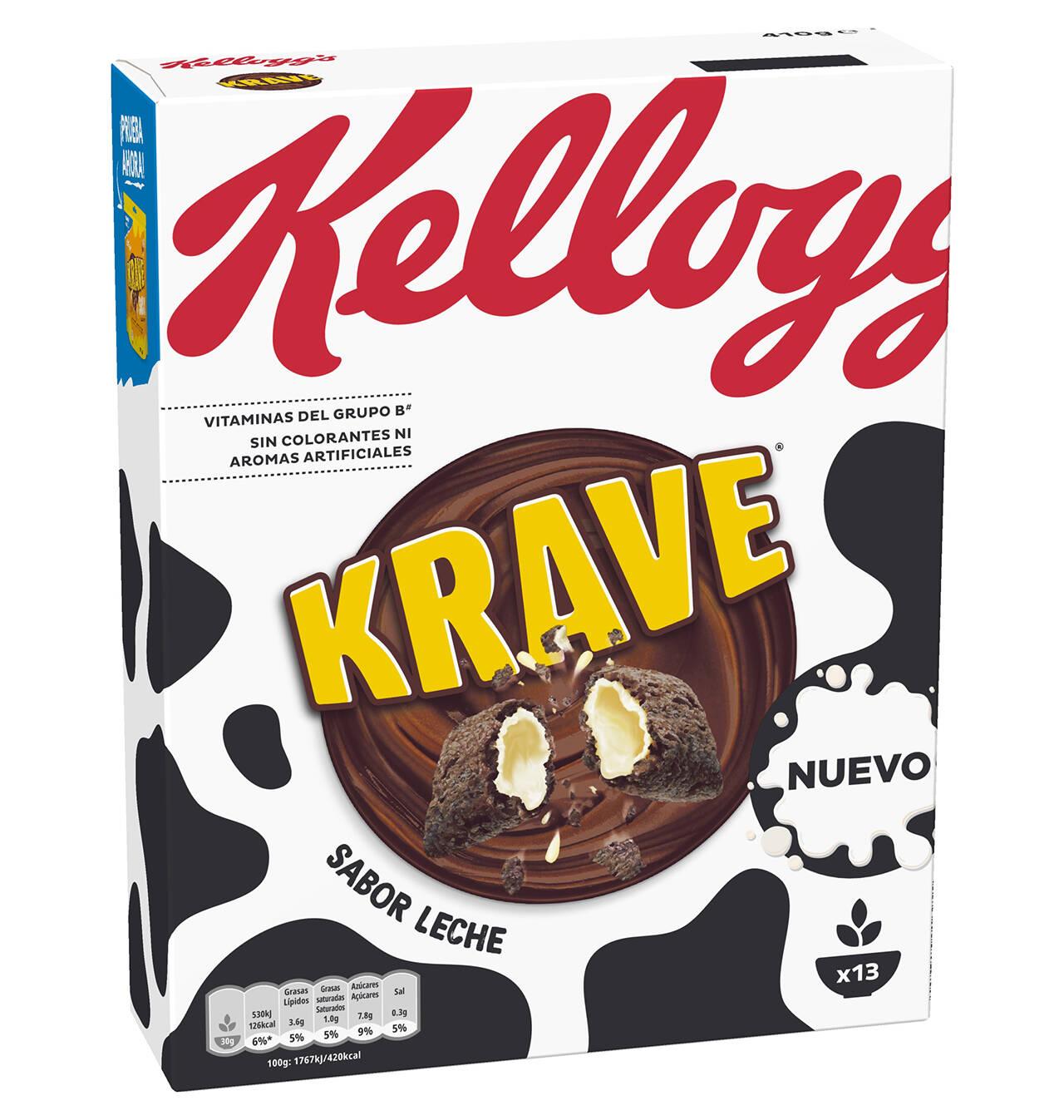 Comprar CEREALES KELLOGG'S KRAVE SABOR LECHE 410 G CEREALES KELLOGG'S