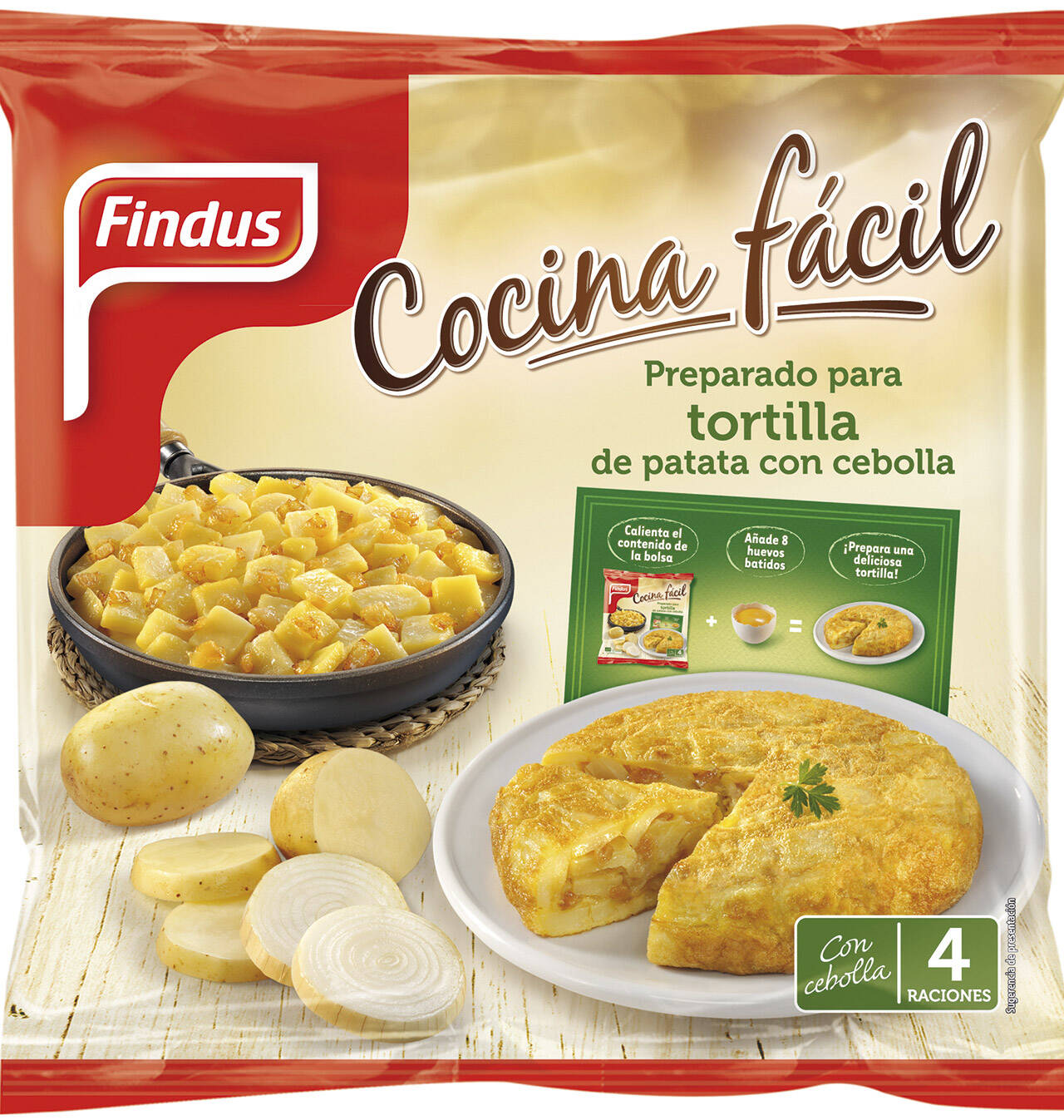 Comprar PREPARADO PATATA FINDUS PARA TORTILLA CON CEBOLLA 550 G