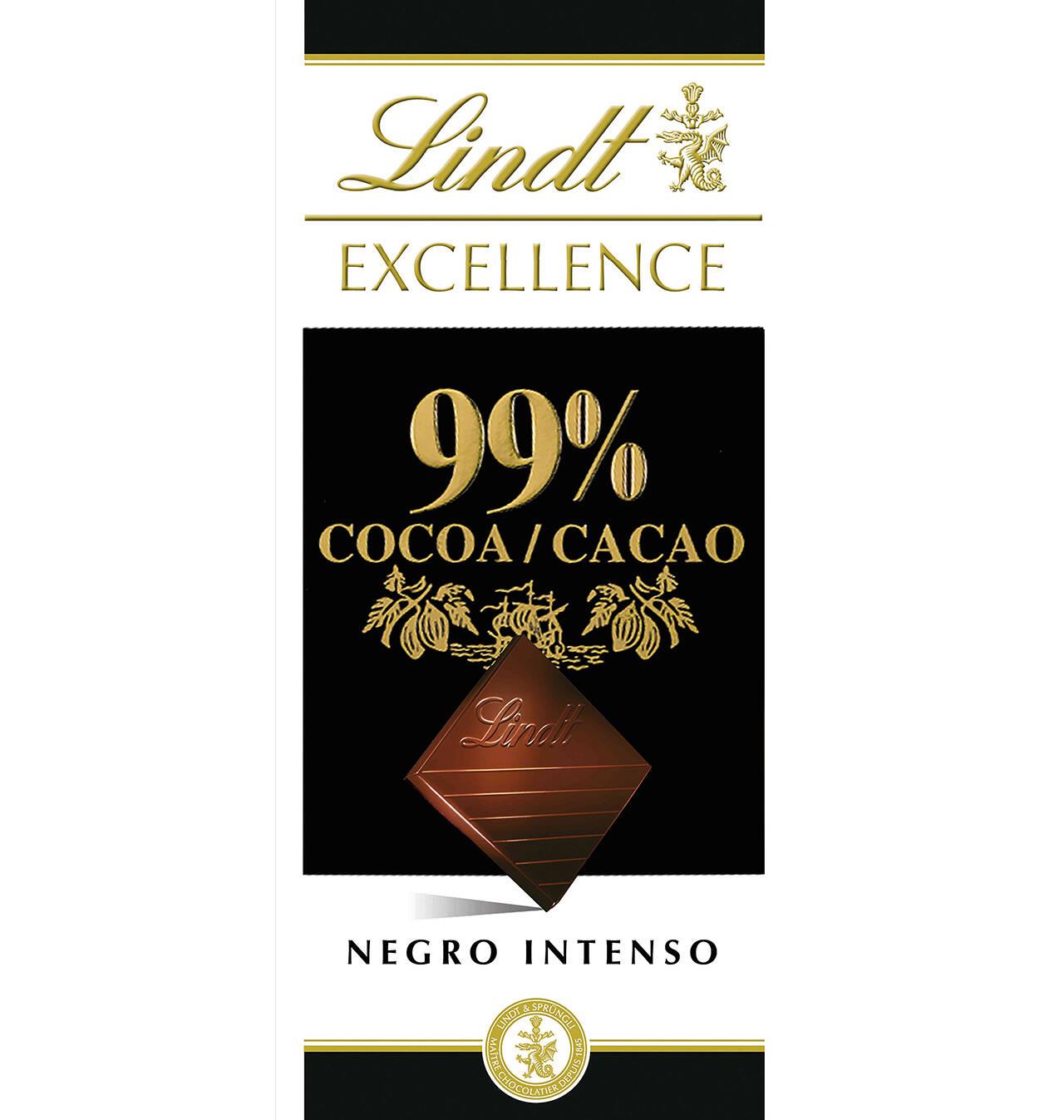 Comprar CHOCOLATE LINDT EXCELLENCE 99% 50 G | Chocolate en tableta en ...