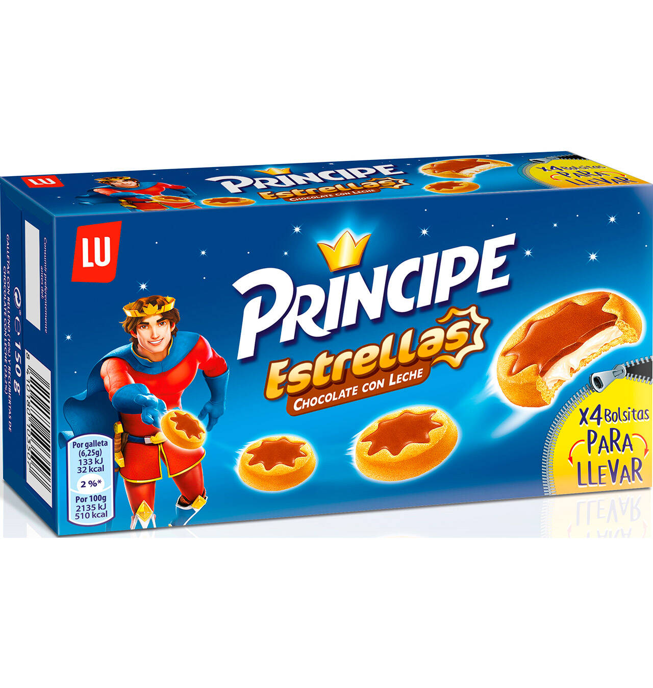 Comprar GALLETAS PRINCIPE ESTRELLAS CHOCOLATE CON LECHE 150 G