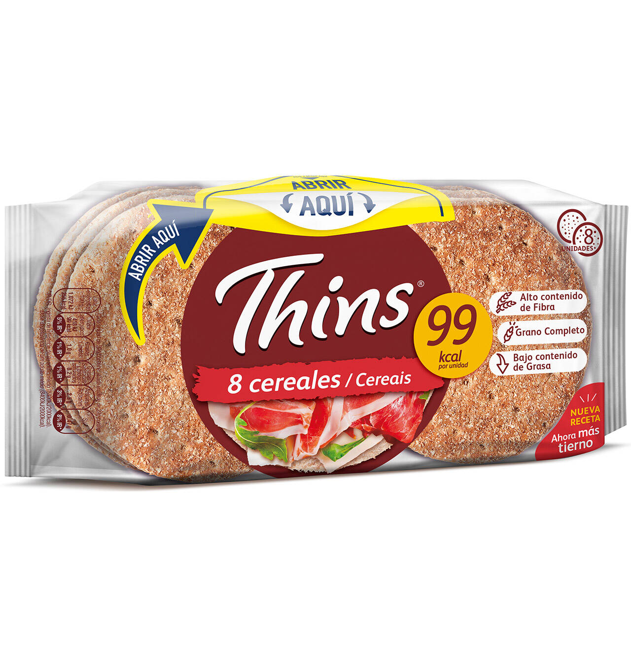 Comprar SANDWICH THINS 8 CEREALES 310 G SANDWICH THINS 8 CEREALES 310