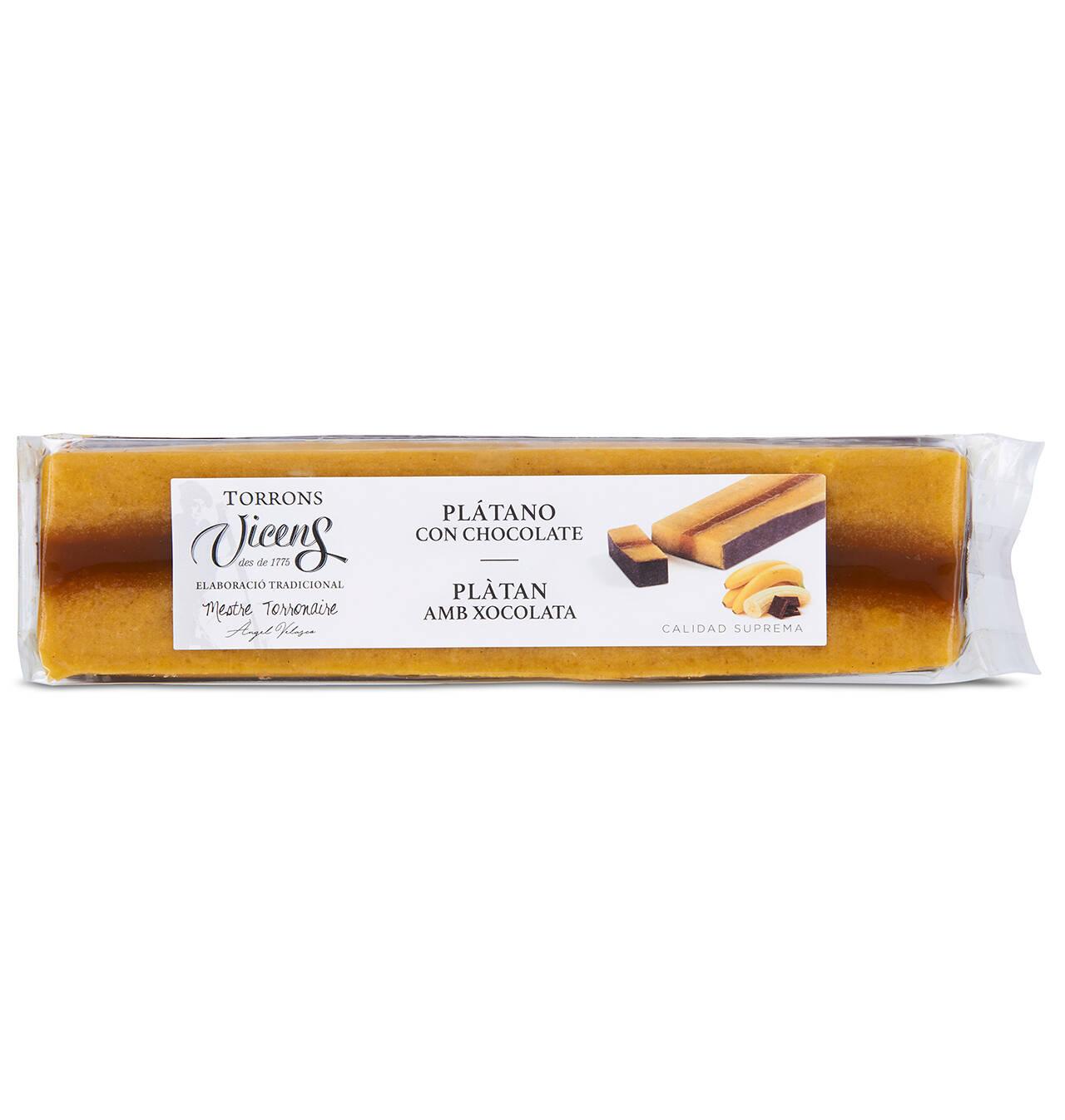 Comprar TURRÓN VICENS PLATANO/CHOCOLATE 300 G TURRÓN VICENS PLATANO