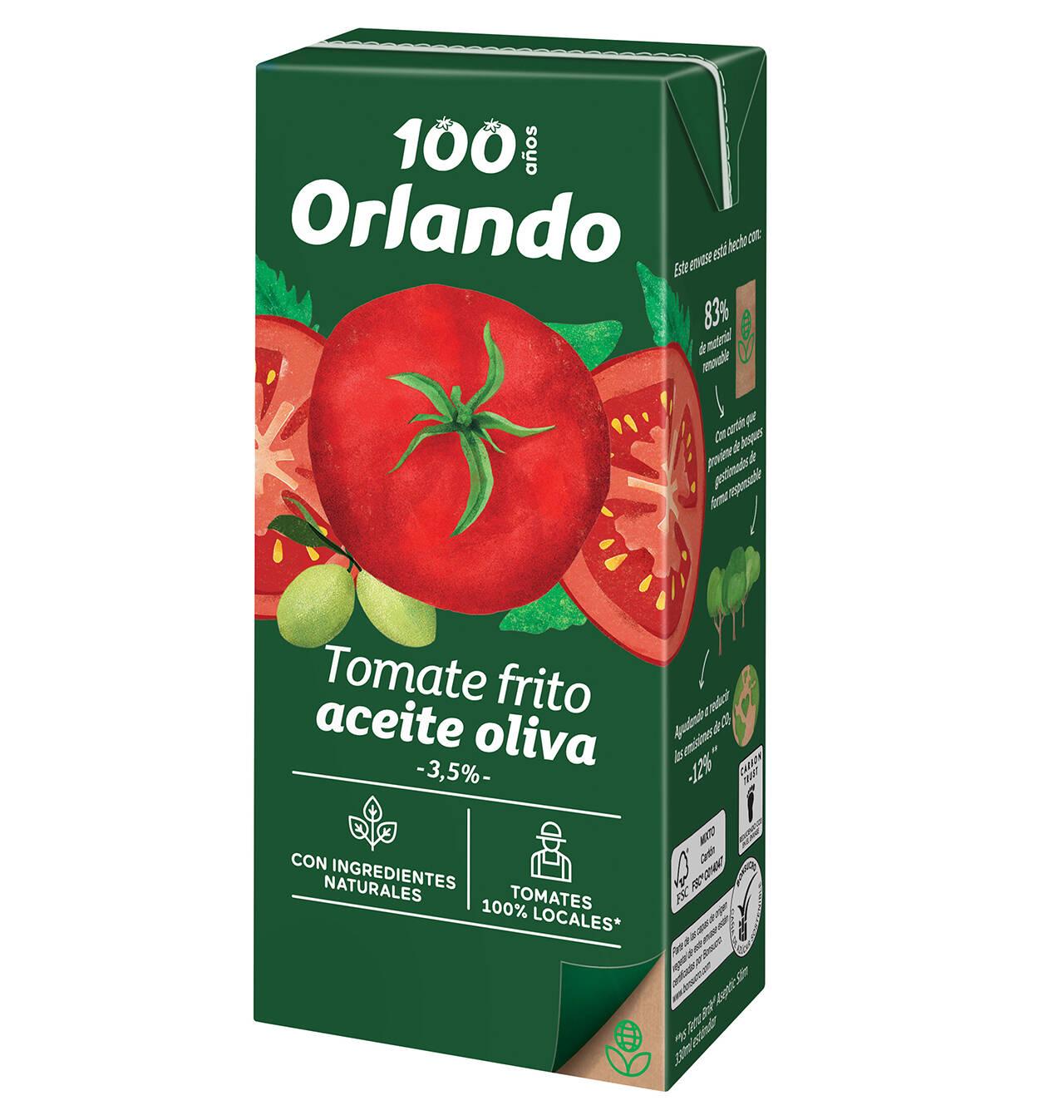 Comprar TOMATE FRITO ORLANDO ACEITE DE OLIVA BRICK 350 G Sal y salsas