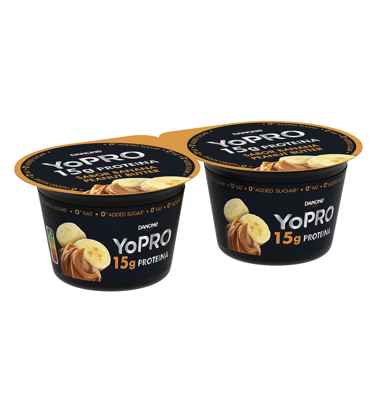 Comprar YOGURT YOPRO DANONE BANANA Y MANTEQUILLA CACAHUETE 2 UNIDADESD Postres y nata en