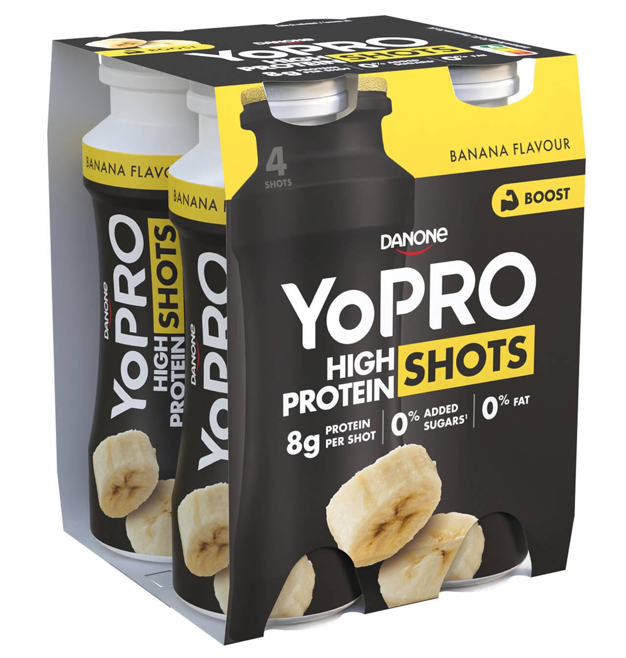 Comprar YOGUR YOPRO SHOT PLÁTANO 4 UNIDADES YOGUR YOPRO SHOT PLÁTANO