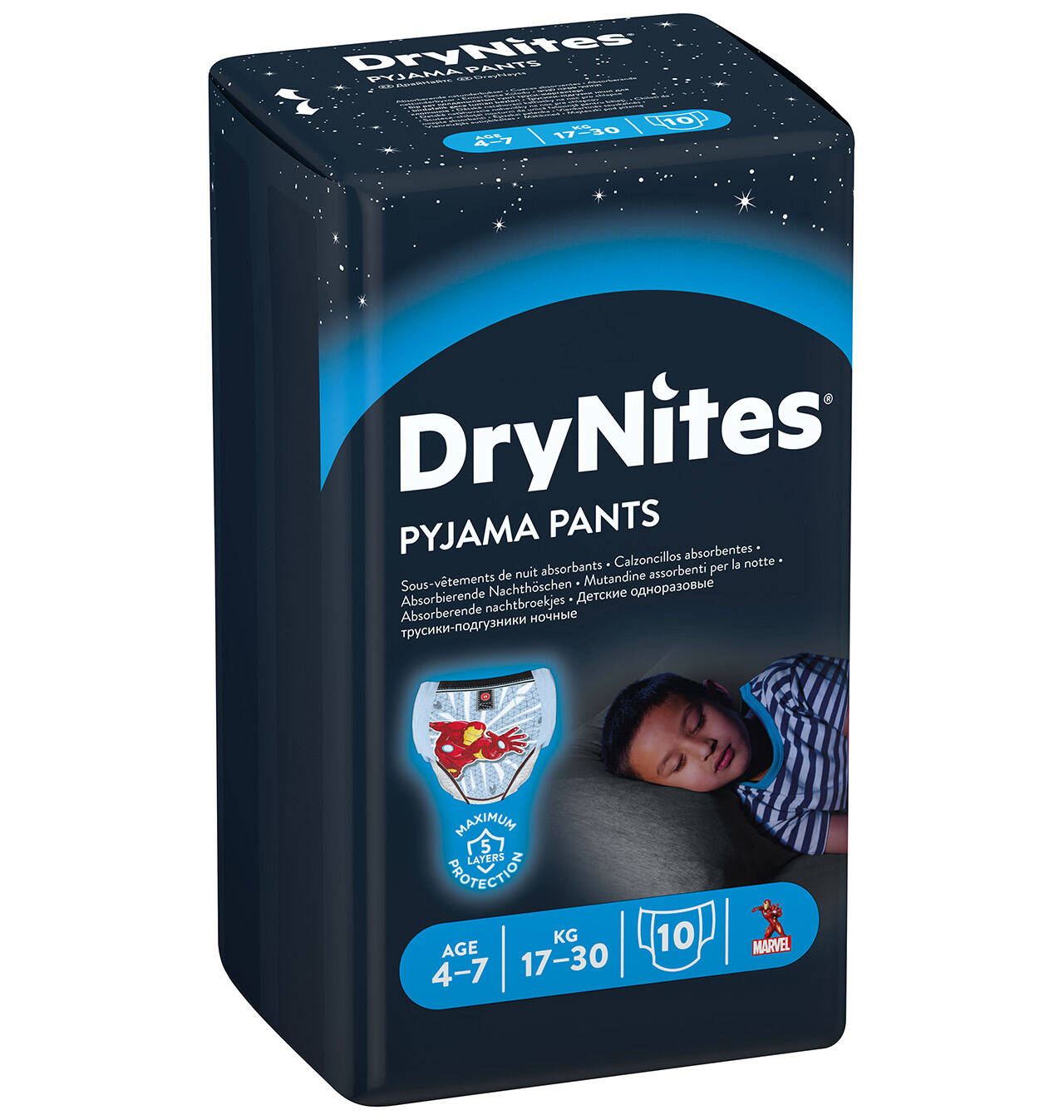 Comprar PAÑAL DRYNITES 47 AÑOS NIÑO 10 UNIDAD PAÑAL DRYNITES 47