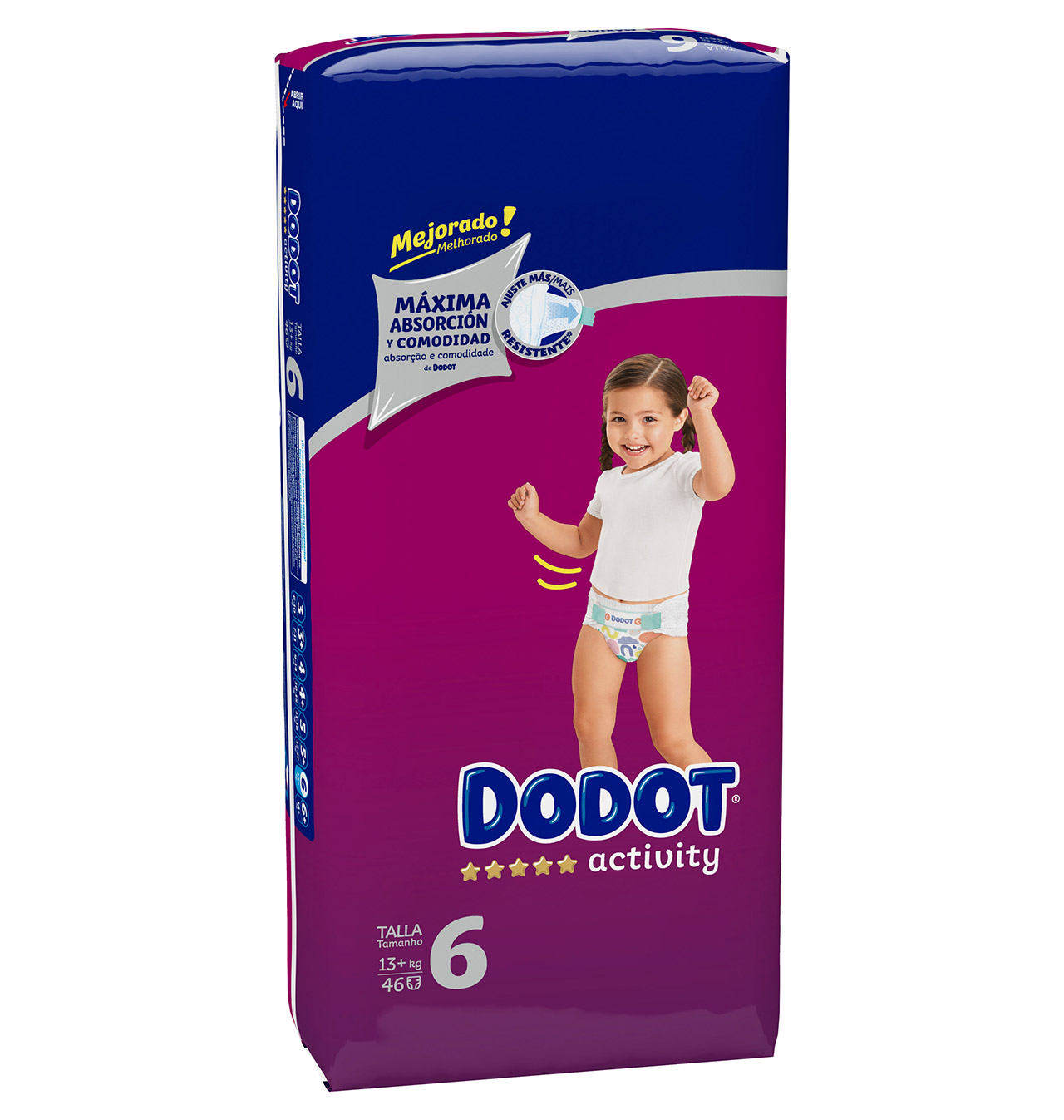 Comprar PaÑal T 6 Dodot Activity 13 Kg 46 Unidades PaÑal T 6 Dodot