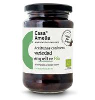 ACEITUNAS CASA AMELLA NEGRA BIO 220 G