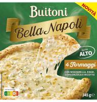 PIZZA BUITONI BELLA NAPOLI 4 FORMATGES 345 G