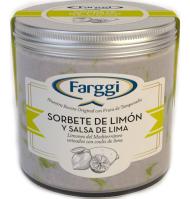TARRINA FARGGI SORBETE DE LIMÓN CON SALSA DE LIMA 450 ML
