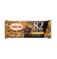 CHOCOLATE VALOR NEGRO 82% ALMENDRA 150 G