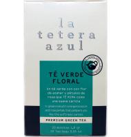 TÉ VERDE LA TETERA AZUL FLORAL 20 UNIDADES