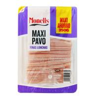 FIAMBRE MAXI MONELLS PAVO FINAS LONCHAS 350 G