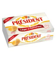 MANTEQUILLA PRÉSIDENT PASTILLA SIN SAL 200 G